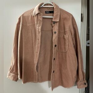 Corduroy Zara Botton Down Shacket